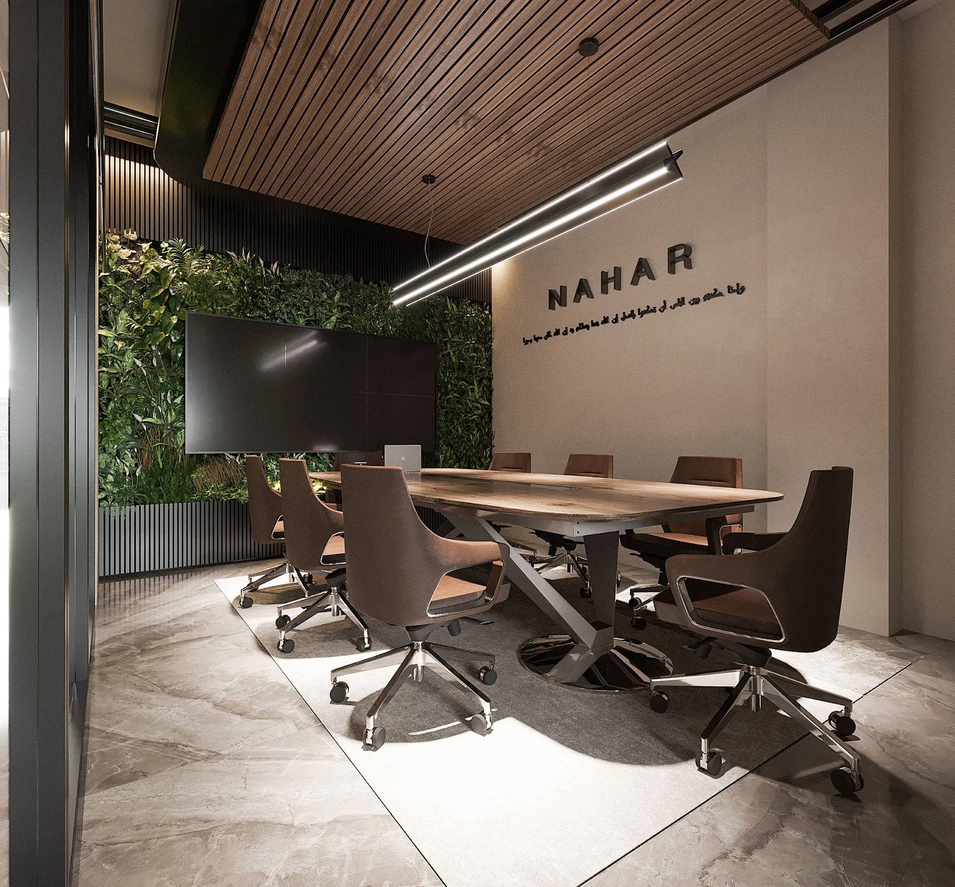Contemporary interior environment with calm spatial atmosphere by Camr Studio