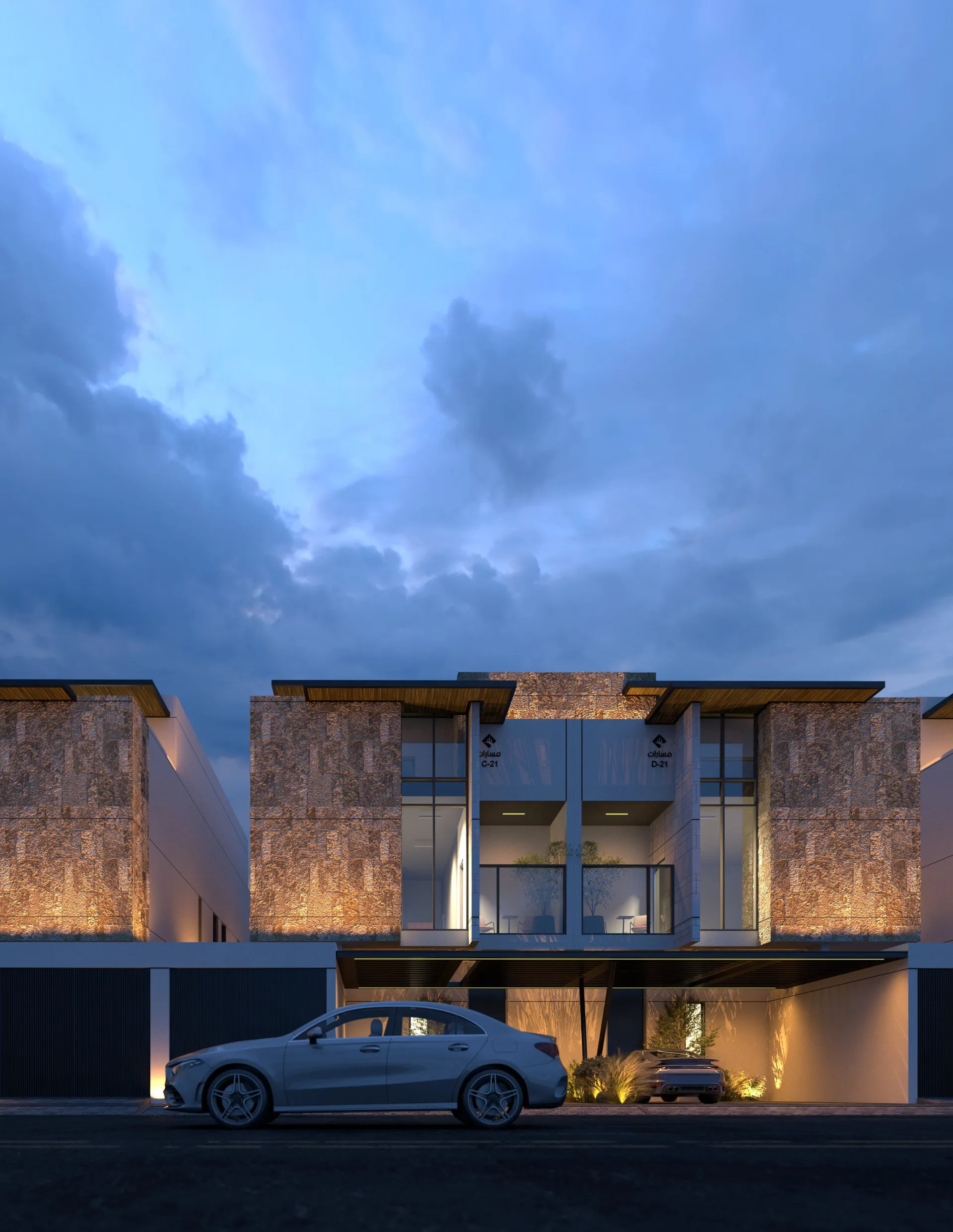 Residential floors architecture by Camr Studio